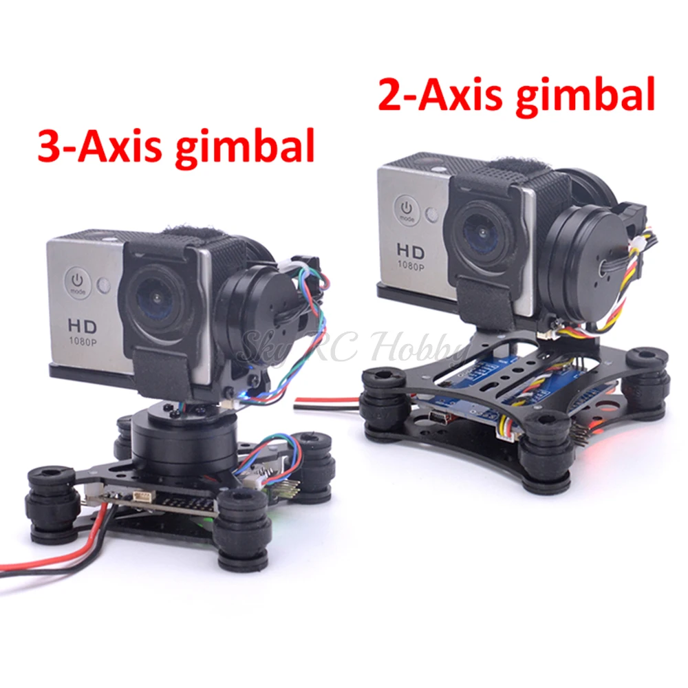 Drone Gimbal For Gopro Hero - น้ำหนักเบา2แกน/3-Axis Brushless Gimbal สำหรับ SJ4000 Gopro3