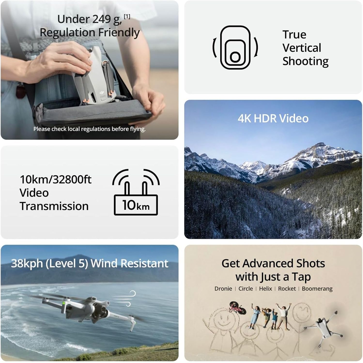 โดรน DJI Mini 3 รุ่นปรับปรุงให - Drone Gimbal 3 Axis บทวิจารณ์และราคา