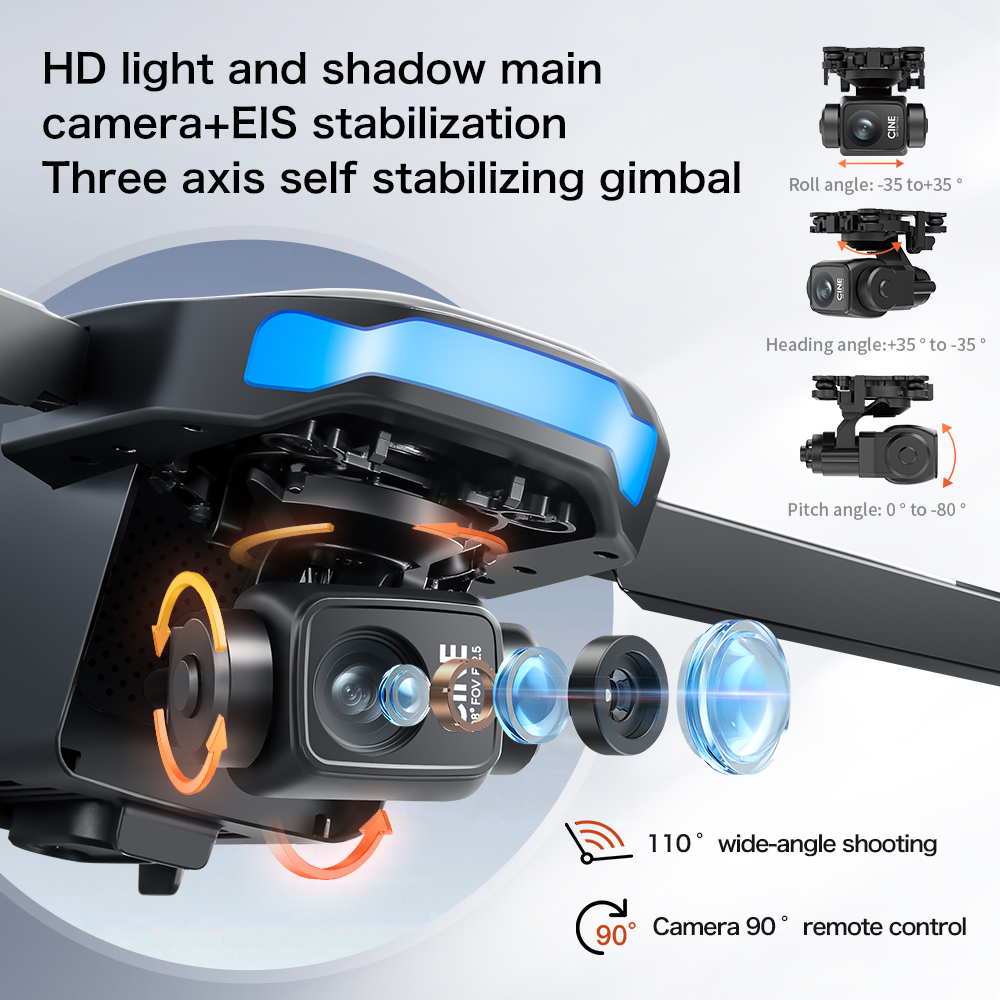 โดรน GPS รุ่น S-X1 MAX พร้อมระ - Drone Gimbal 3 Axis บทวิจารณ์และราคา