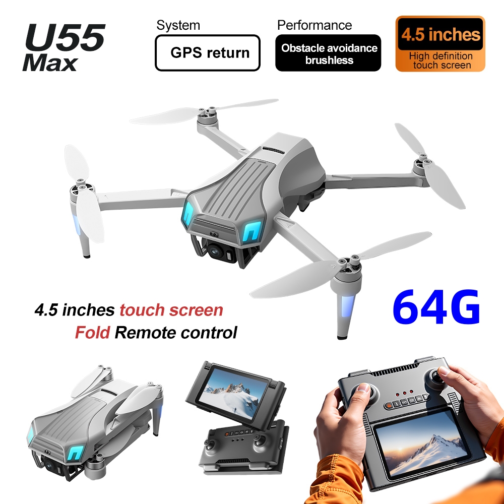 NCZOBOE U55 โดรน GPS พร้อมระบบ - Drone Gimbal 2 Axis บทวิจารณ์และราคา
