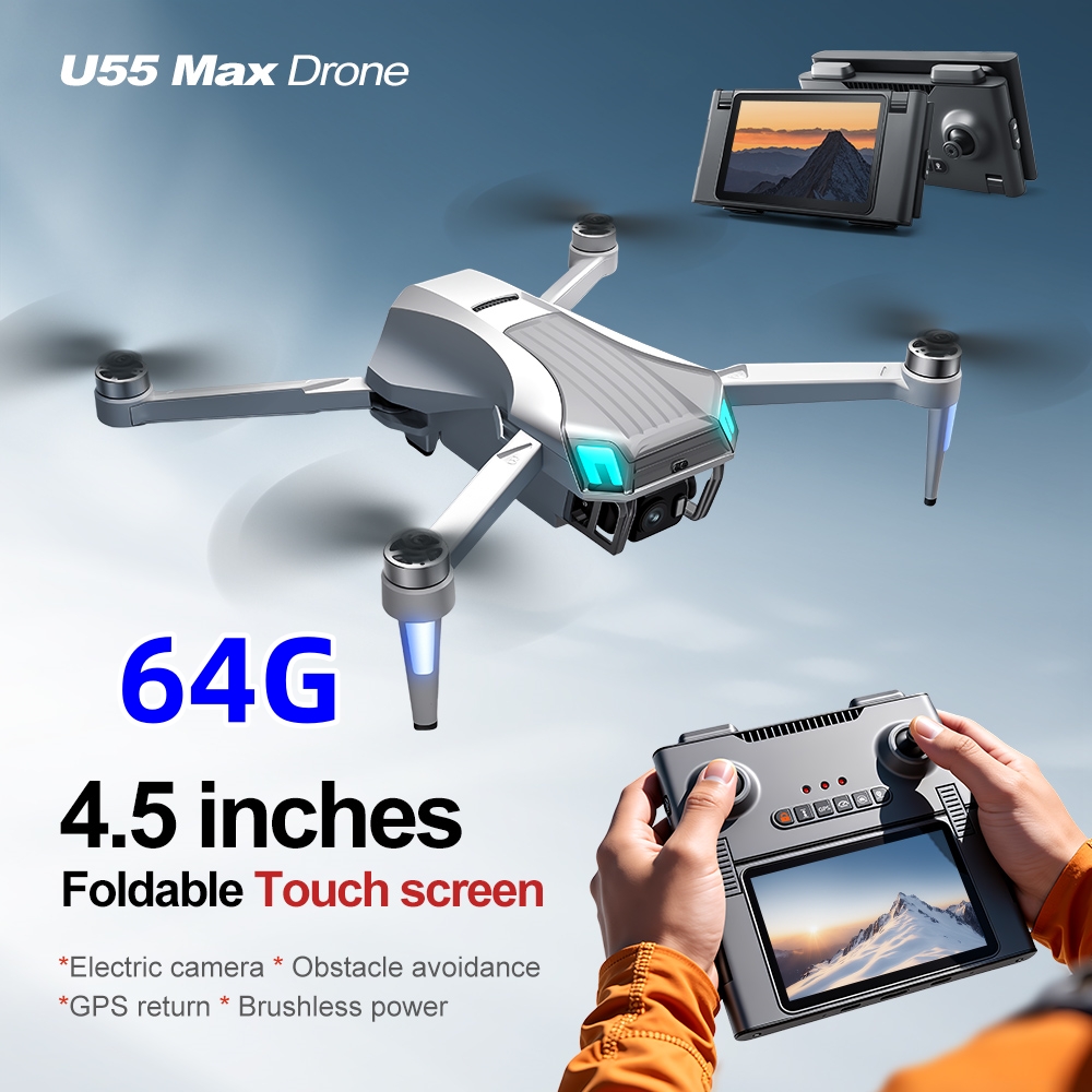 NCZOBOE U55 โดรน GPS พร้อมระบบ - Drone Gimbal 2 Axis บทวิจารณ์และราคา