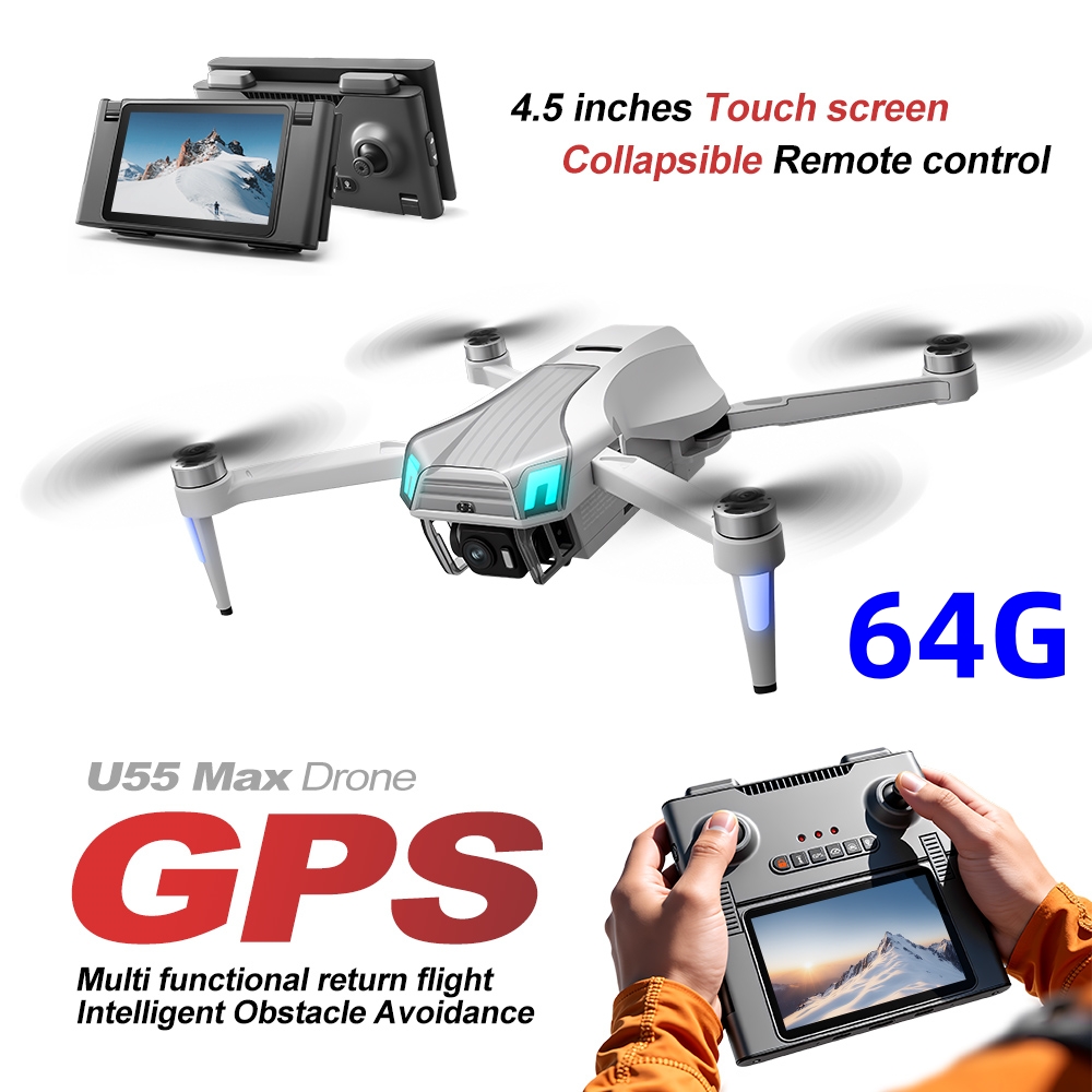 NCZOBOE U55 โดรน GPS พร้อมระบบ - Drone Gimbal 2 Axis บทวิจารณ์และราคา